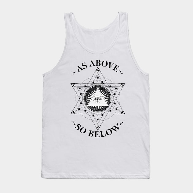 ~AS ABOVE SO BELOW~ Tank Top by Coot's